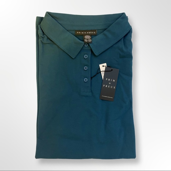Prim & Preux Teal Polo - Short Sleeved - Picture 1 of 3